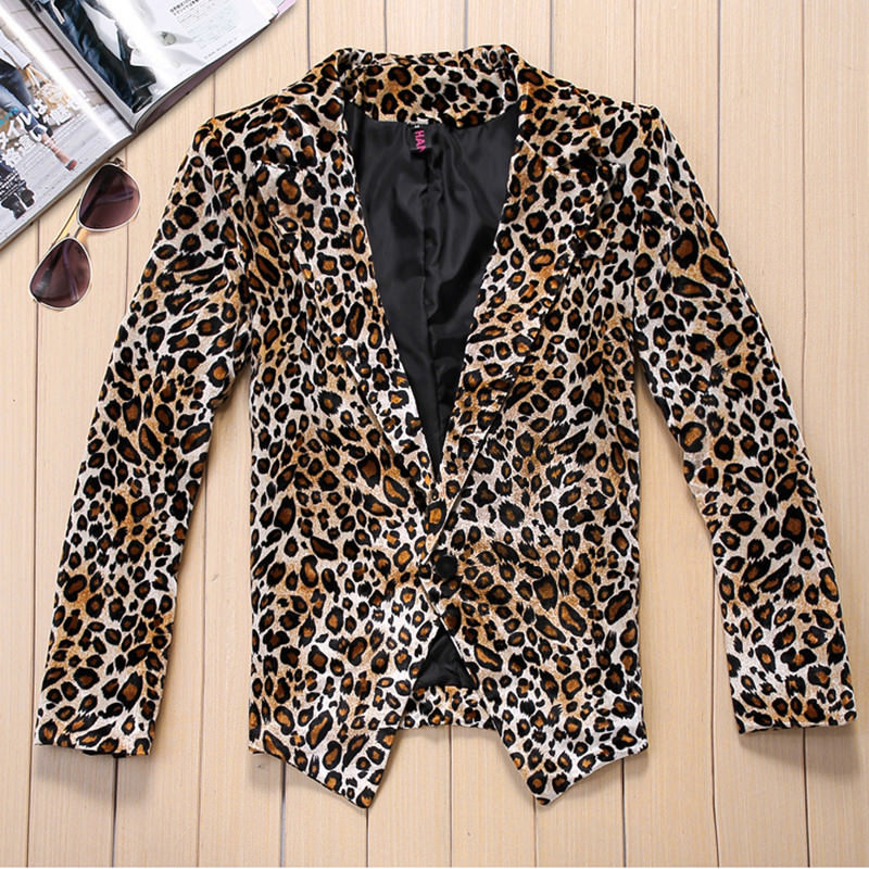 Erkek modasında leopar desen