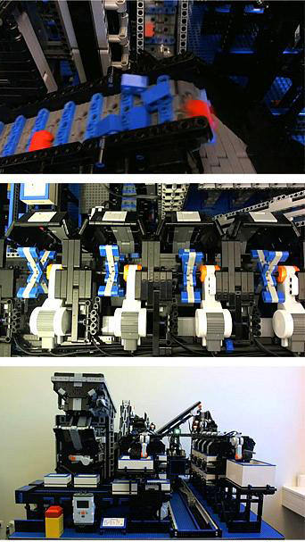Lego ile yapılmış  çok gelişmiş makineler