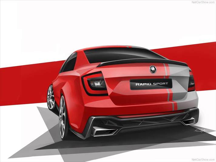 Yepyeni bir otomobil: Skoda Rapid Sport Concept