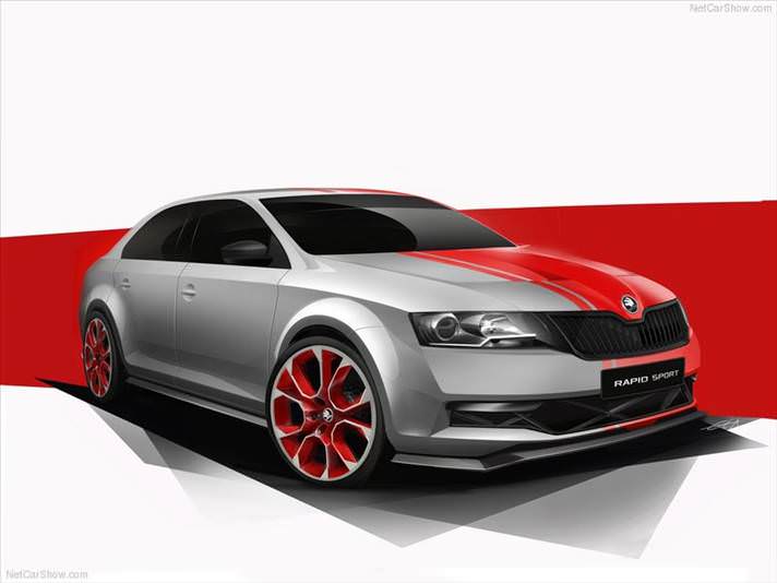 Yepyeni bir otomobil: Skoda Rapid Sport Concept