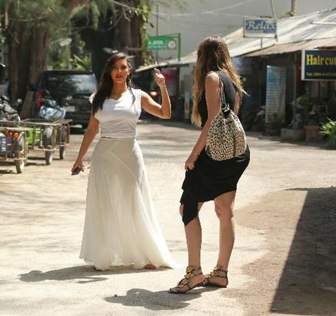 Nefes kesen bikini çekimi