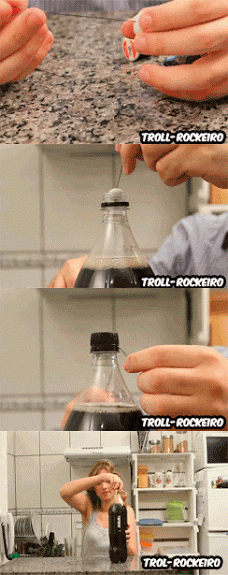 GIF'lerle birbirinden komik şakalar