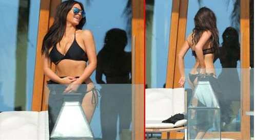 Kim Kardashian bisikletten düştü