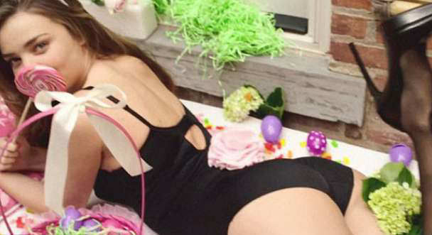 Miranda Kerr Paskalya tavşanı oldu!