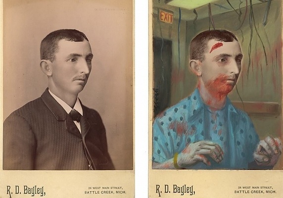 Eski fotoğraflar popüler kültür karakterleriyle birleşince