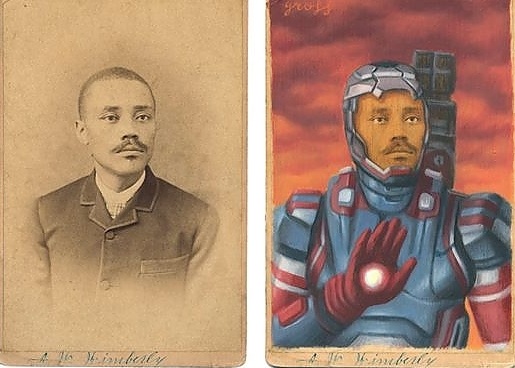 Eski fotoğraflar popüler kültür karakterleriyle birleşince