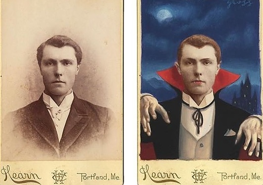 Eski fotoğraflar popüler kültür karakterleriyle birleşince