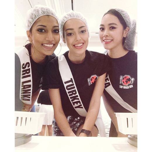 Kainat güzeli yarışmasına böyle hazırlanıyorlar