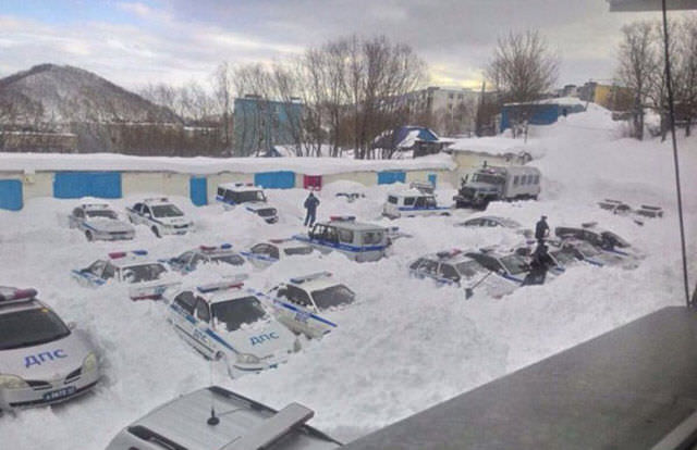 Ruslar'ın kar keyfi