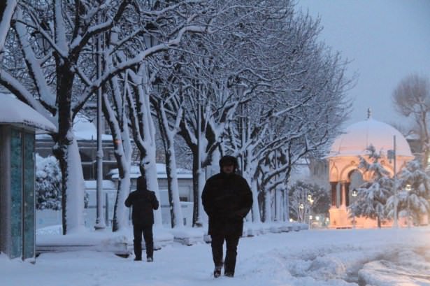 Beyaz İstanbul havadan böyle görüntülendi