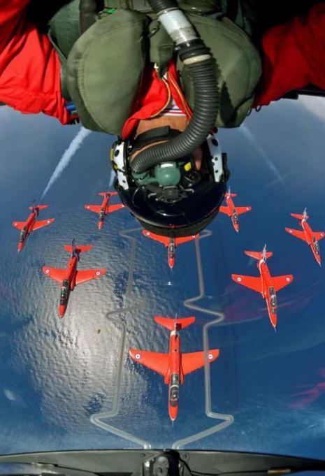 Pilotlar nasıl selfie çekineceğini çok iyi biliyor