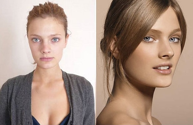 Hayalleri  Süsleyen Dünyaca Ünlü 10 Mankenin Makyajlı ve Makyajsız Fotoğrafları