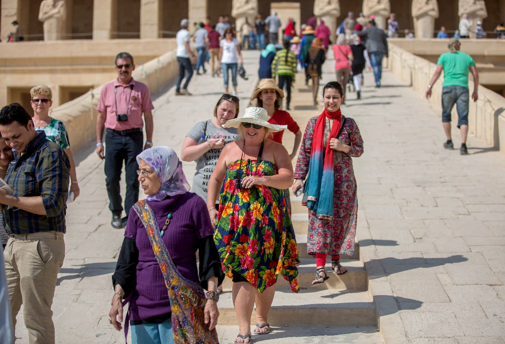 Kadın firavun Hatşepsut'un tapınağı ilgi çekiyor