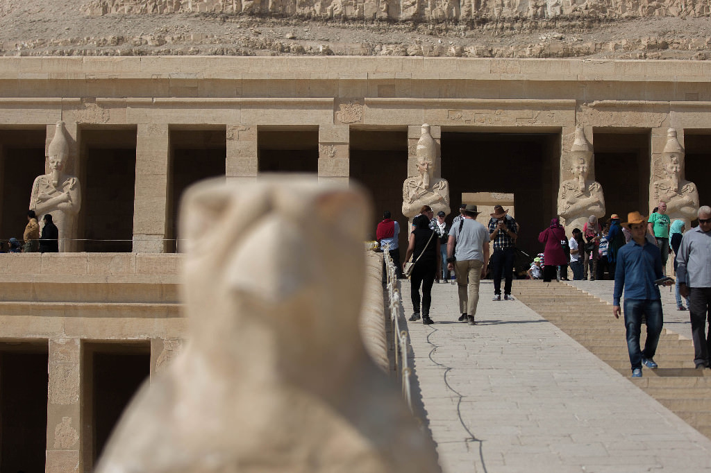 Kadın firavun Hatşepsut'un tapınağı ilgi çekiyor