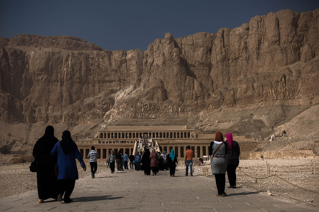 Kadın firavun Hatşepsut'un tapınağı ilgi çekiyor
