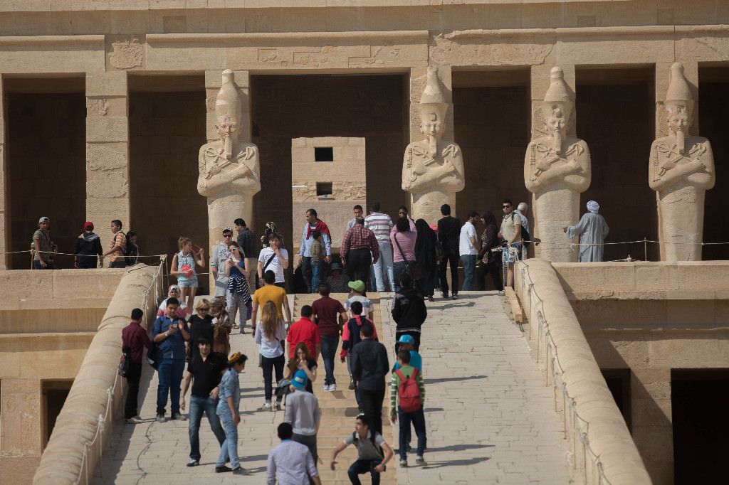 Kadın firavun Hatşepsut'un tapınağı ilgi çekiyor