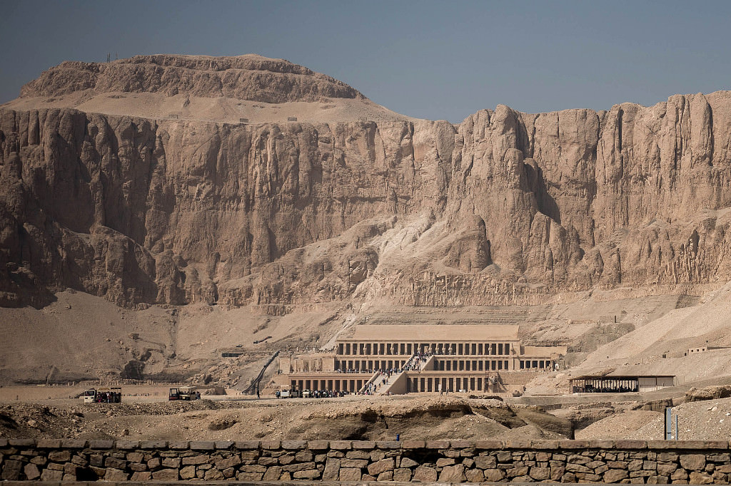 Kadın firavun Hatşepsut'un tapınağı ilgi çekiyor