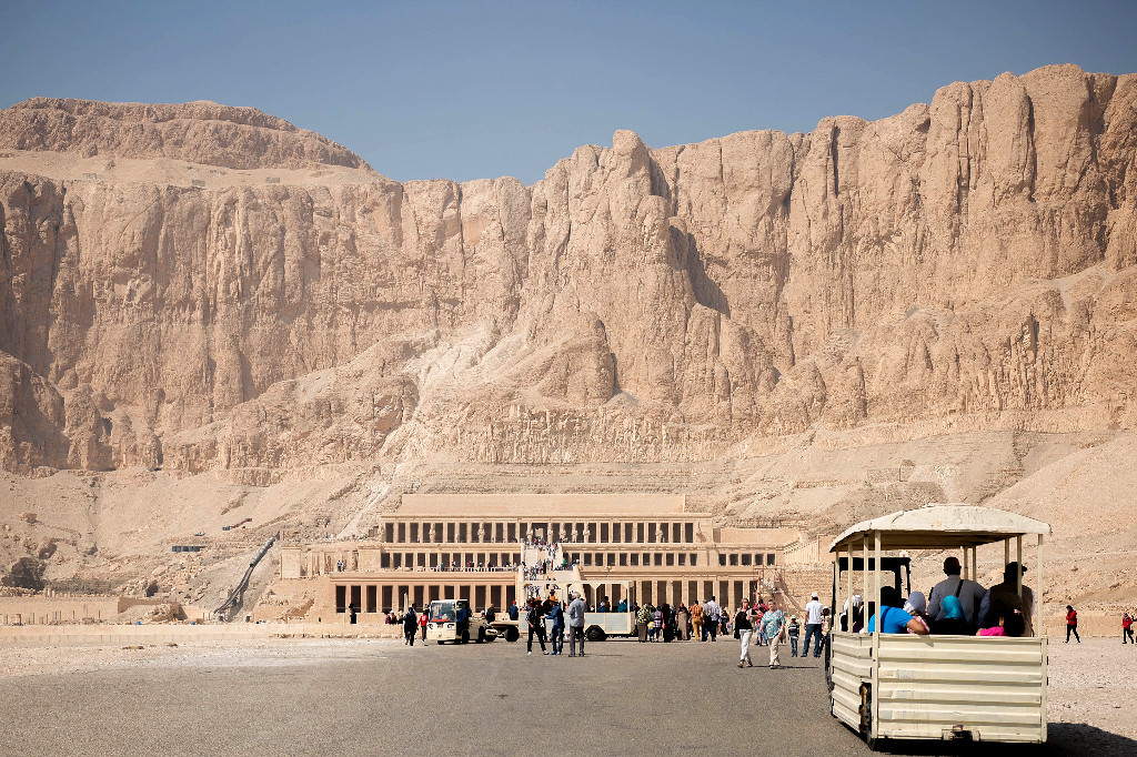 Kadın firavun Hatşepsut'un tapınağı ilgi çekiyor