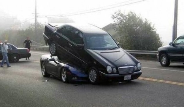 Böyle kaza olur mu?