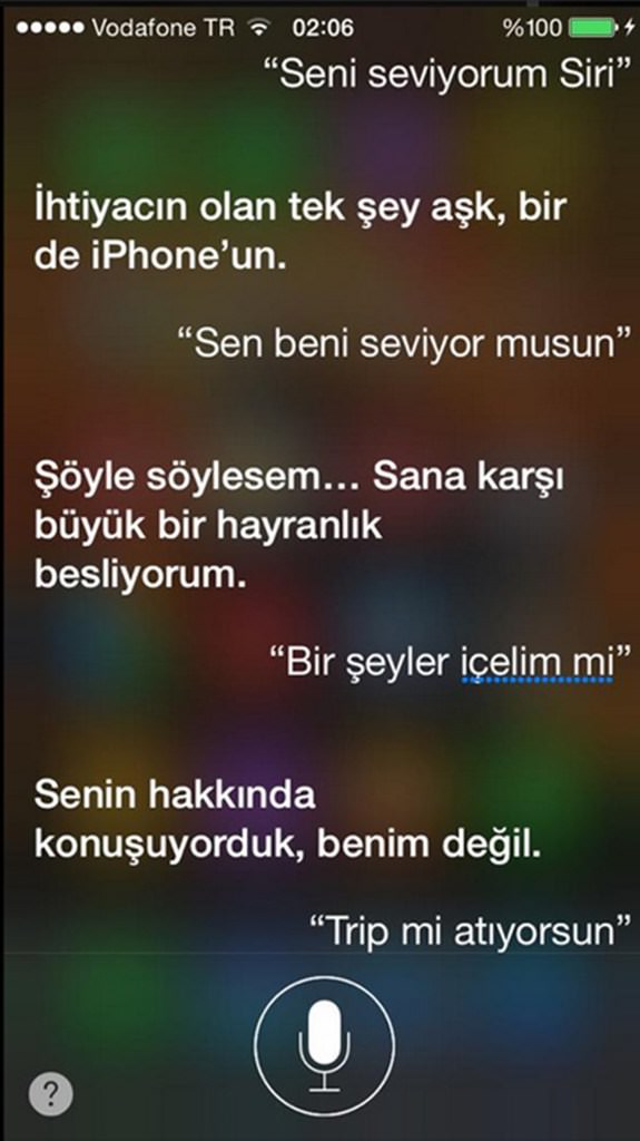 iPhone asistanı Siri'nin Türkçe sürümü sonrası capsleri