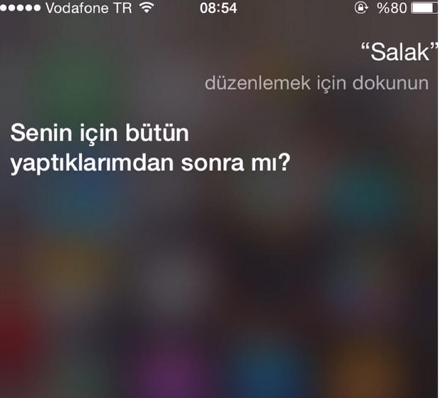 iPhone asistanı Siri'nin Türkçe sürümü sonrası capsleri