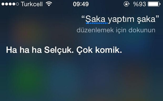 iPhone asistanı Siri'nin Türkçe sürümü sonrası capsleri