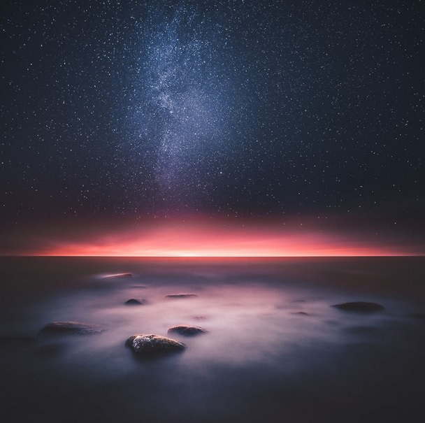 Gökyüzüyle bütünleşen muhteşem kareler