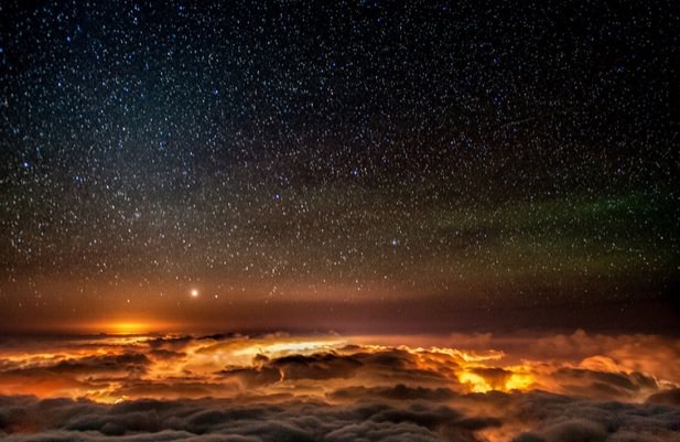 Gökyüzüyle bütünleşen muhteşem kareler