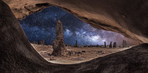 Gökyüzüyle bütünleşen muhteşem kareler