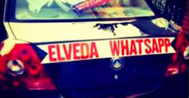 İlginç gelin arabası yazıları