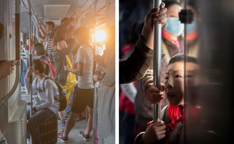 Otobüs yolculuğu sırasında çekilen fotoğraflar