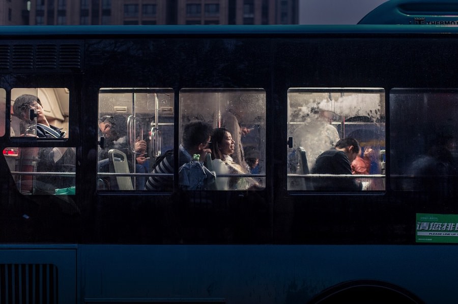 Otobüs yolculuğu sırasında çekilen fotoğraflar