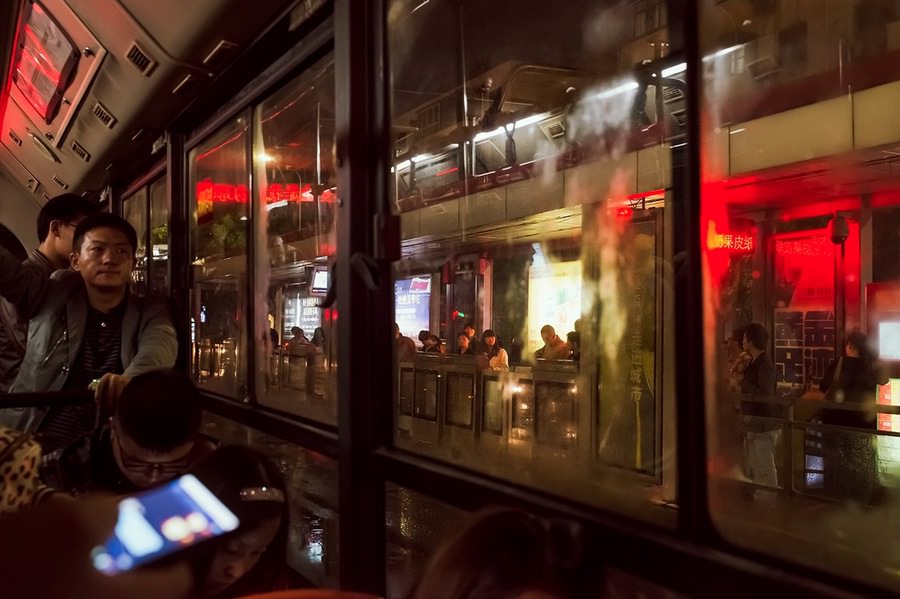 Otobüs yolculuğu sırasında çekilen fotoğraflar