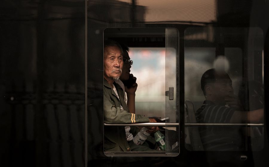 Otobüs yolculuğu sırasında çekilen fotoğraflar