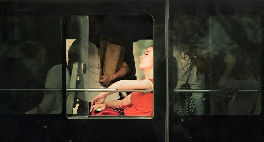 Otobüs yolculuğu sırasında çekilen fotoğraflar