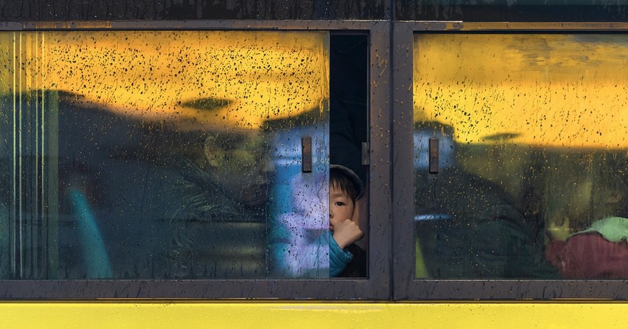 Otobüs yolculuğu sırasında çekilen fotoğraflar