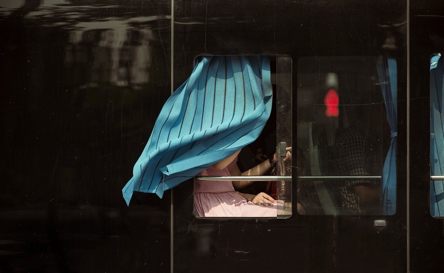 Otobüs yolculuğu sırasında çekilen fotoğraflar