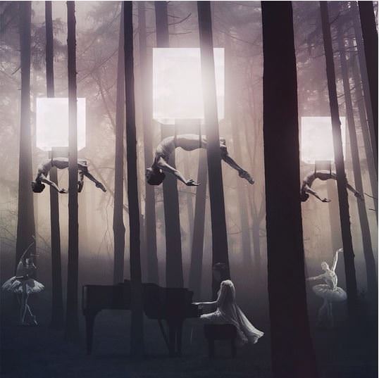 Fotoğrafları başkalaştıran sanatçının çalışmaları!