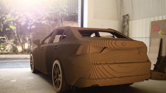 Lexus, kartondan gerçek araba yaptı!