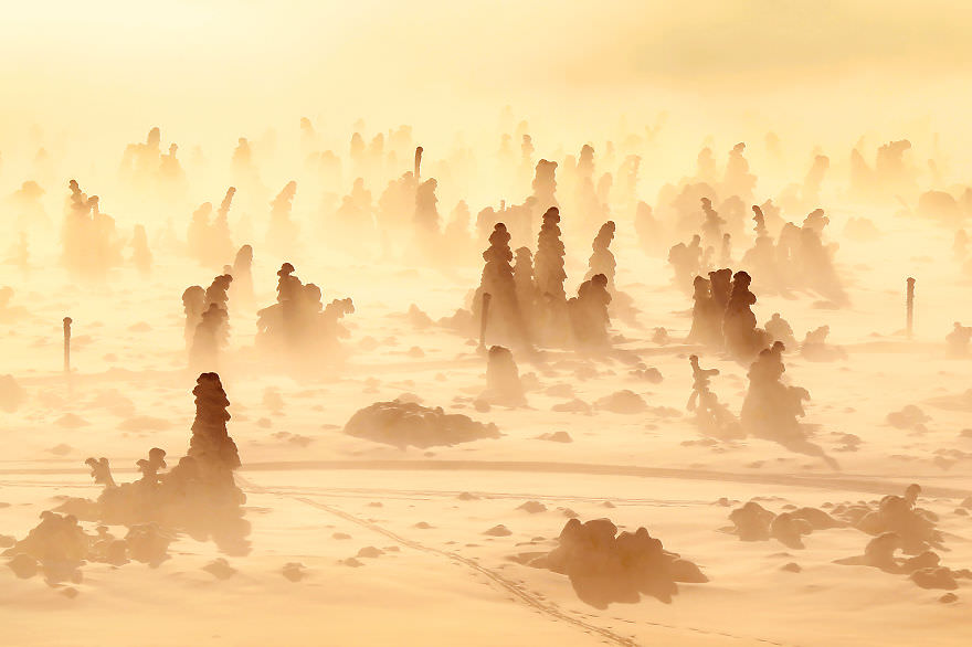 Polonya dağlarından muhteşem manzaralar