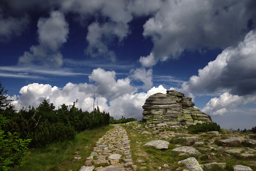 Polonya dağlarından muhteşem manzaralar
