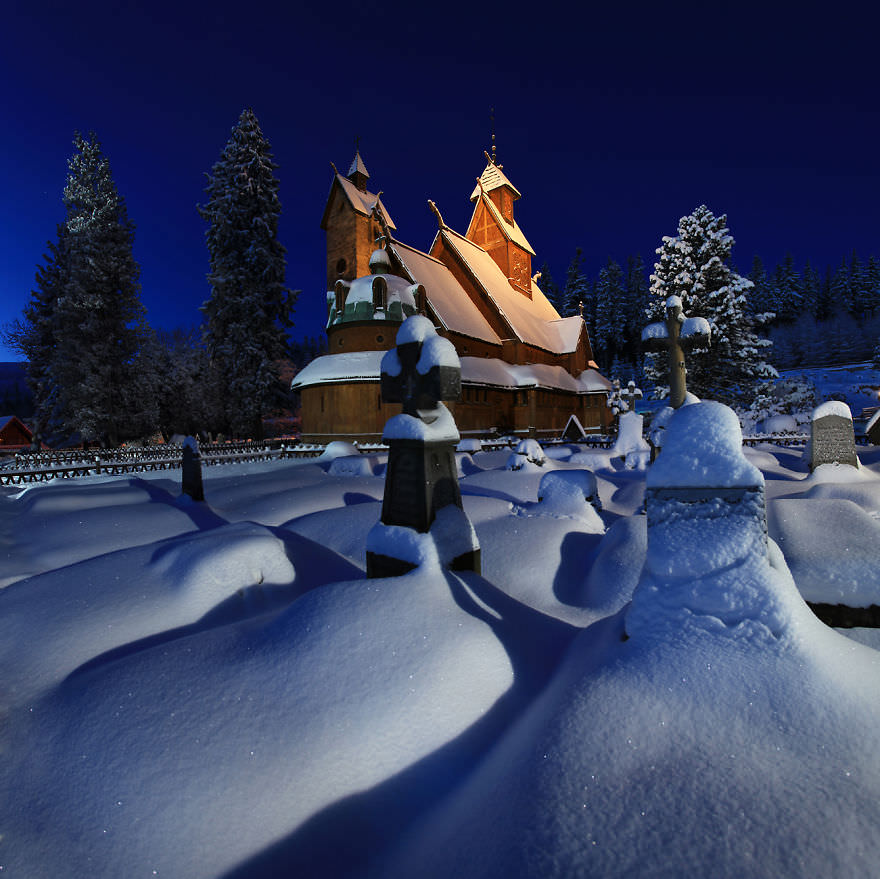 Polonya dağlarından muhteşem manzaralar