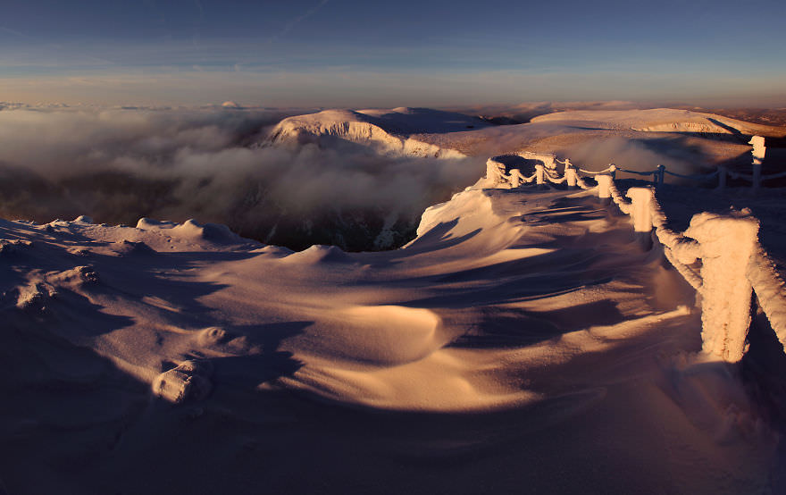 Polonya dağlarından muhteşem manzaralar