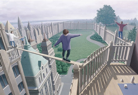 Eserlerinde Optik İlüzyonlar Kullanan Ressamın Zihninizi Allak Bullak Edecek 25 Çalışması