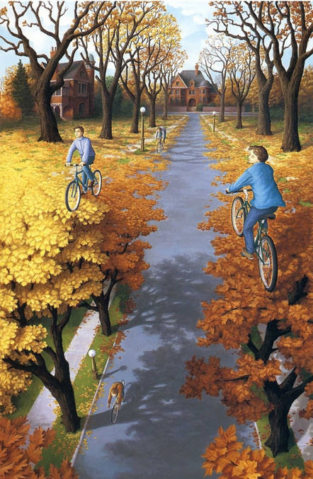 Eserlerinde Optik İlüzyonlar Kullanan Ressamın Zihninizi Allak Bullak Edecek 25 Çalışması