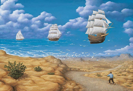 Eserlerinde Optik İlüzyonlar Kullanan Ressamın Zihninizi Allak Bullak Edecek 25 Çalışması