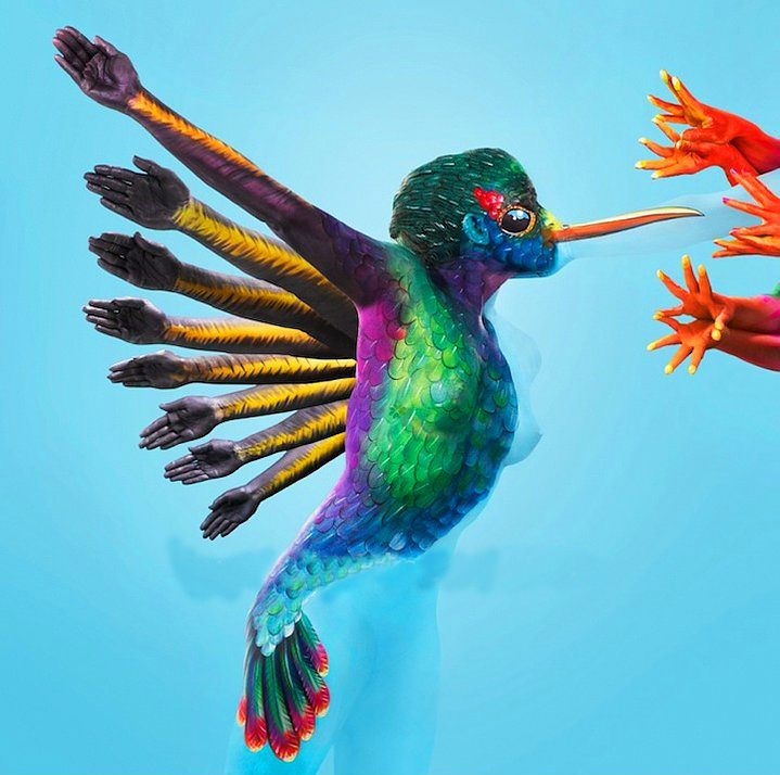 İnanılmaz vücut boyama sanatı