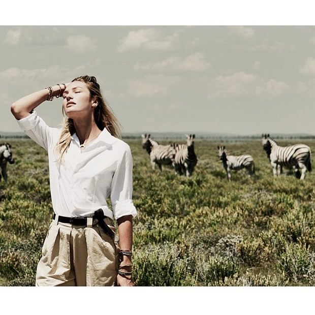 Victoria's Secret meleği Candice Swanepoel objektif karşısında