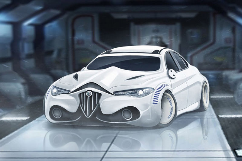 Sevilen Star Wars karakterleri araba modeli olsaydı...