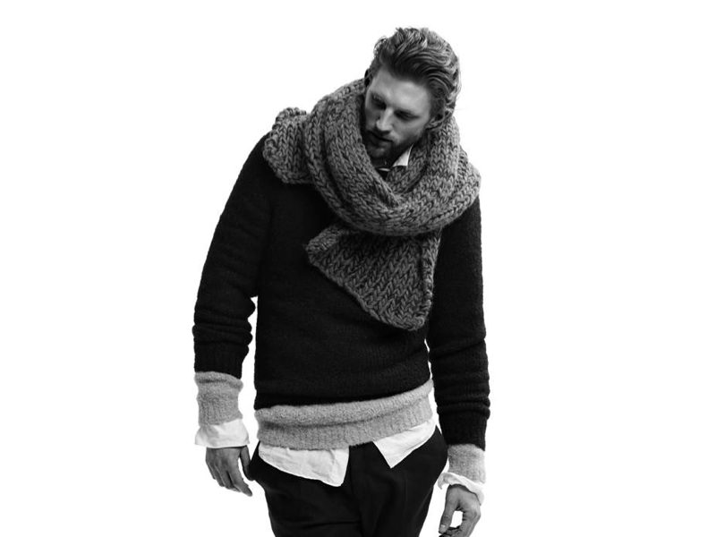 Kışın erkekleri daha çekici hale getiren şal modası